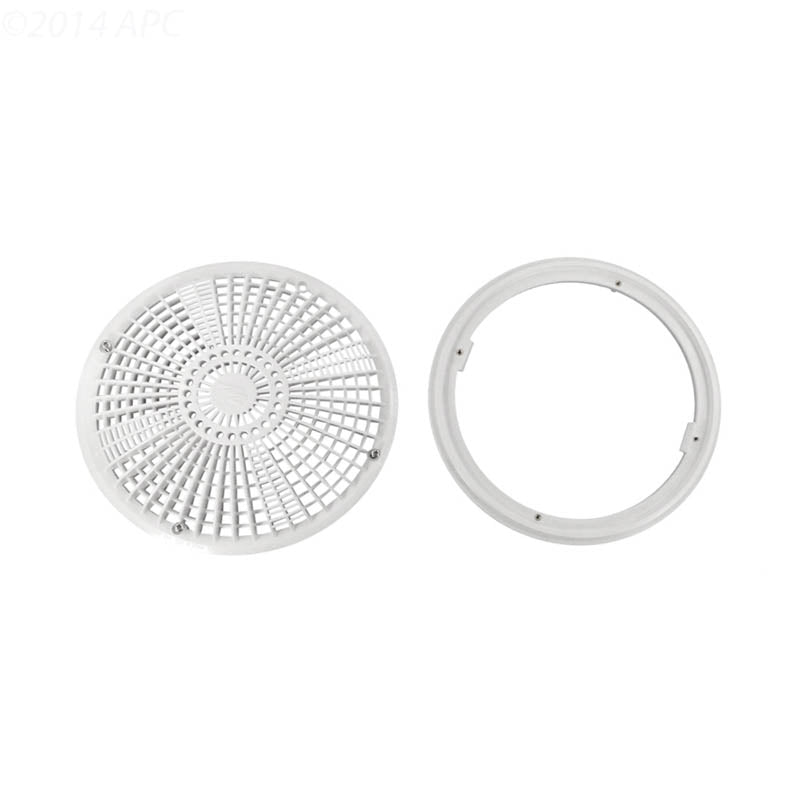 Waterway 640-1900 V 10 inch Tru Flo cover and frame in white