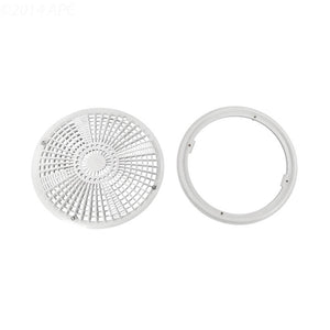 Waterway 640-1900 V 10 inch Tru Flo cover and frame in white
