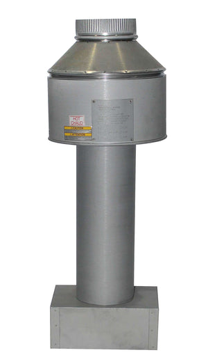 Raypak 014357 indoor stack top for 106A pool heater with 6 inch vent