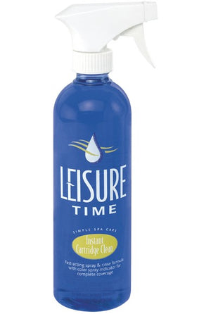 Leisure Time Instant Spa Cartridge Cleaner, 16 oz spray bottle