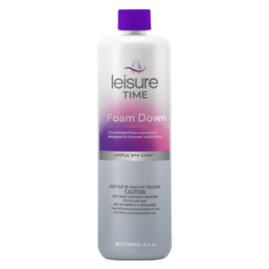 Leisure Time HQ Spa Foam Down, 1 quart defoamer bottle