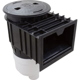 Waterway Renegade 540-6411 gunite in-ground skimmer with round lid, black