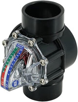 H2Flow Controls FV-2 FlowVis flow meter with check valve for 2 in. Sch 40 PVC, GPM scale