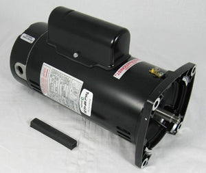 Century SQ1152 energy efficient 1.5 HP square flange pool pump motor, front view