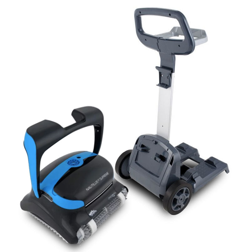 Maytronics Dolphin Nautilus CC Supreme robotic pool cleaner with Pro Caddy, 99991083-PC