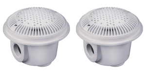 Hayward WG1054AVPAK2 8 inch dual suction outlet main drains with sump and grate, set of 2