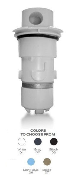 Hayward Paramount PV3 nozzle 004627506001 with twist lock cap, white