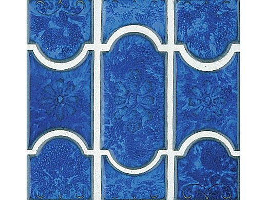 National Pool Tile Botanical Series pool tile in Lake Blue, BUE44