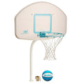 Dunn-Rite Products DMB200BR Deck Shoot Stainless regulation size deck mounted pool basketball unit
