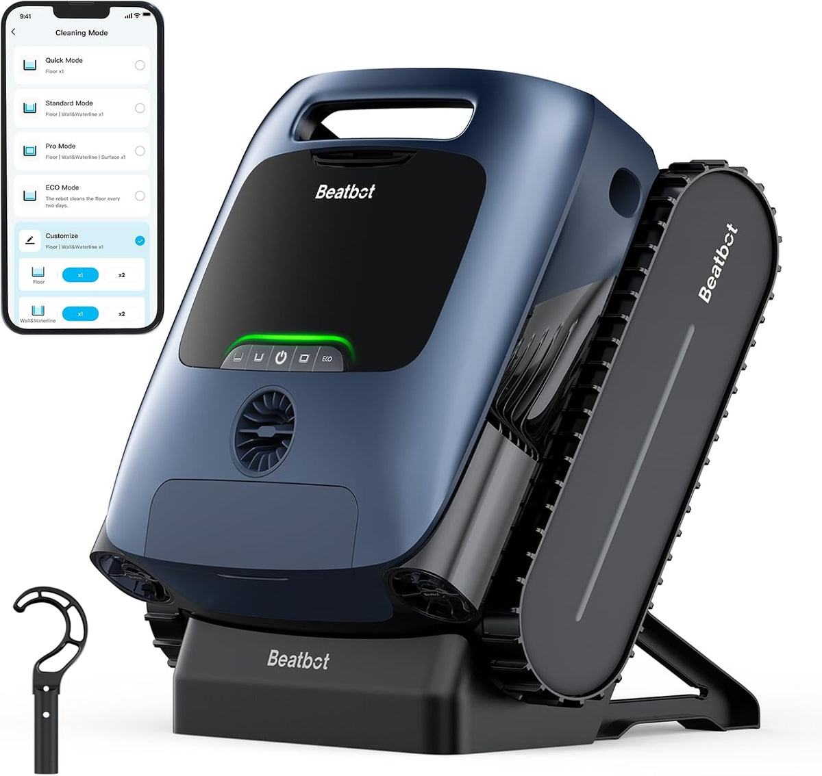 Beatbot A100 Pro cordless robotic pool cleaner in blue