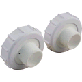 Pentair 271094 threaded valve adapter kit for Triton II TR100C and TR140C sand filters, two adapters shown