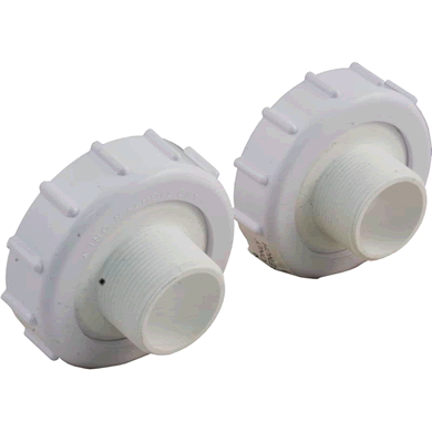 Pentair 271094 threaded valve adapter kit for Triton II TR100C and TR140C sand filters, two adapters shown