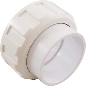 CMP 21023-000-000 white 2 inch slip pump union half with nut for the Powerclean tab inline sanitizer