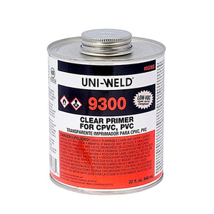 Uni-Weld 9300 Series clear primer, 32 oz quart can