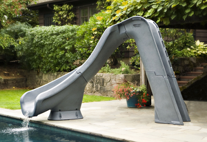 S.R. Smith Typhoon complete pool slide, right turn, sandstone