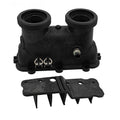 Raypak 015547F polymer inlet and outlet header for the 156A heat exchanger