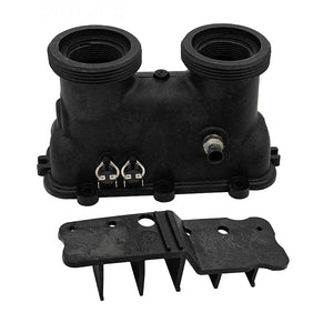 Raypak 015547F polymer inlet and outlet header for the 156A heat exchanger