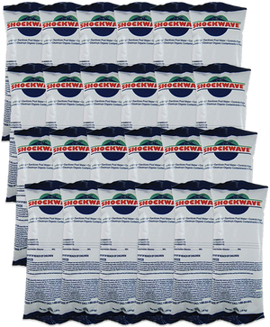 Case of 24 one pound bags of Shockwave 68% cal-hypo granular pool shock