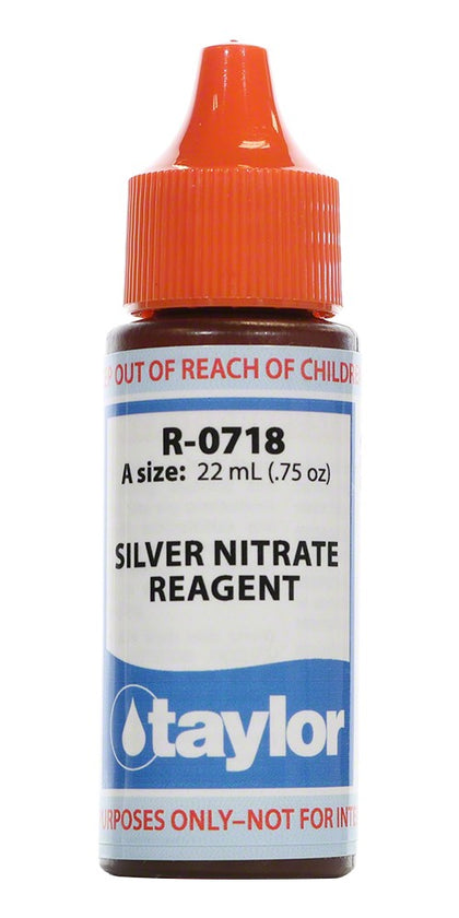 Taylor R-0718-A silver nitrate reagent, 3/4 oz. bottle