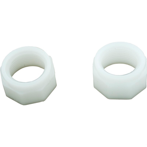 Kreepy Krauly ED15 white plastic hose mender nuts, two pack