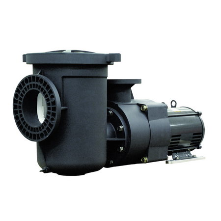 Pentair EQ500 340031 5 HP three phase commercial pool pump with strainer pot