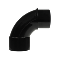 Aquamoto FullFlow 2 in. black PVC sweep 90 degree street elbow, slip by spigot