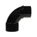 Aquamoto FullFlow 2 in. black PVC sweep 90 degree street elbow, slip by spigot