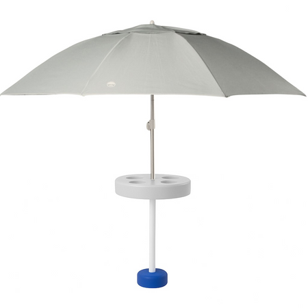Shade Science Pool Buoy floating pool umbrella in Shoreline Grey, PB-16011-SG