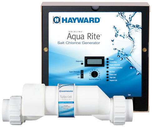 Hayward W3AQR15 AquaRite complete salt chlorination system, control box and cell