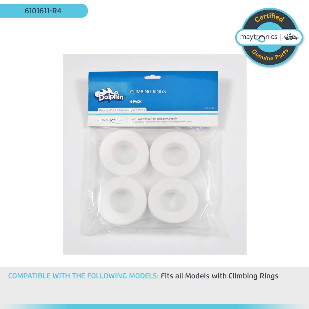 Maytronics 6101611-R4 Dolphin Diagnostic foam wheel climbing rings, 4 pack