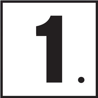 Inlays C622510 non-skid ceramic pool deck depth marker tile showing 1 with a decimal point