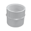 Lasco 435-040 white PVC 4 inch female adapter, slip by female pipe thread, product photo