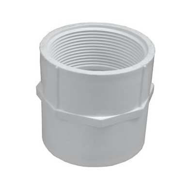 Lasco 4 in. Schedule 40 PVC Female Adapter, Slip x FPT, 435-040
