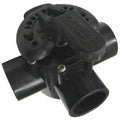 Pentair 263035 three way CPVC diverter valve, 1-1/2 inch by 2 inch