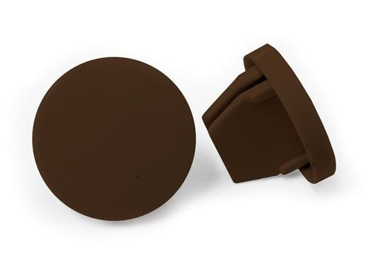 Coolaroo bottom rail end cap in brown, part Z 4-BRCBR