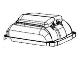Pentair 353124 HMI drive cover with control panel for Sta-Rite SuperMax VS pumps, black