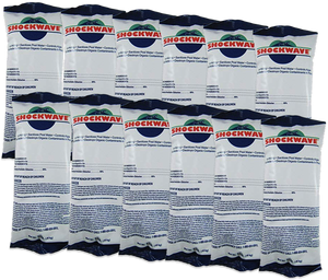 Case of 12 one pound bags of Cal-Hypo Shockwave 68% granular pool shock