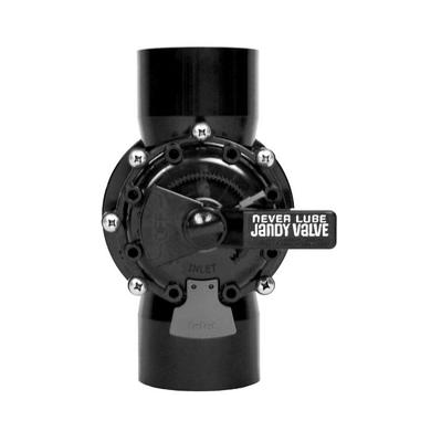 Jandy 4718 Neverlube 2 port dial valve with 2-1/2 inch and 3 inch PVC connections