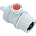 Pentair EW22 white complete wall fitting with quick disconnect for Letro Legend and Jet Vac cleaners