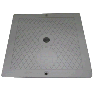 Hayward SPX1082EGR square skimmer cover in grey
