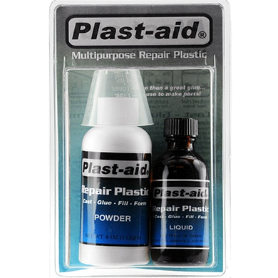 Plast-Aid PLA-6 6 oz. two part plastic repair kit