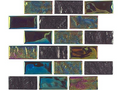 National Pool Tile EQX-AURORA1X2 multicolor Equinox Aurora 1x2 in. glass mosaic tile sheet