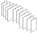 Filbur FS-3037 full 11 grid set for the Sta-Rite System 3 S7D75 DE filter