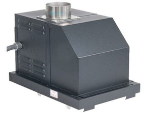 Raypak 010744 D-2 indoor power vent kit in a cool dark gray galvanized steel cabinet