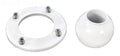 Sta-Rite 08428-0125 SwimQuip white inlet face plate and eyeball kit with screws