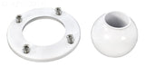 Sta-Rite 08428-0125 SwimQuip white inlet face plate and eyeball kit with screws