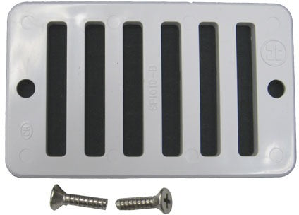 Hayward SP1019BA 2 in by 4 in gutter drain grate with screws