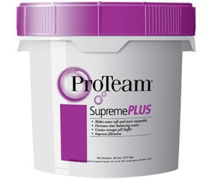 Proteam Supreme PLUS pool water treatment, 20 lb container
