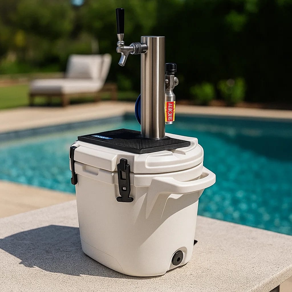 ColdBreak ColdOne 2 gallon stainless steel portable kegerator