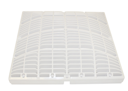 Waterway 640-4740 V universal grate, 12 in. x 12 in., white